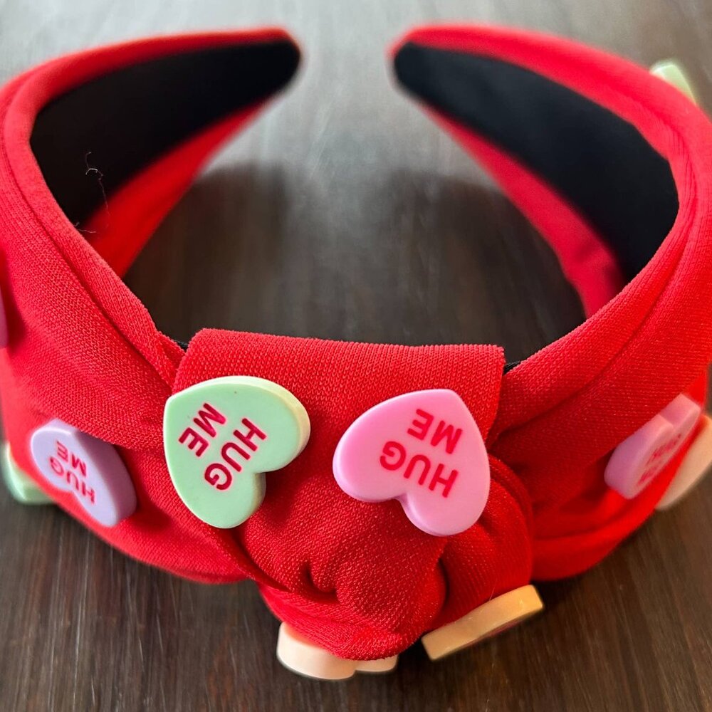Red Valentine's Conversation Hearts Headband